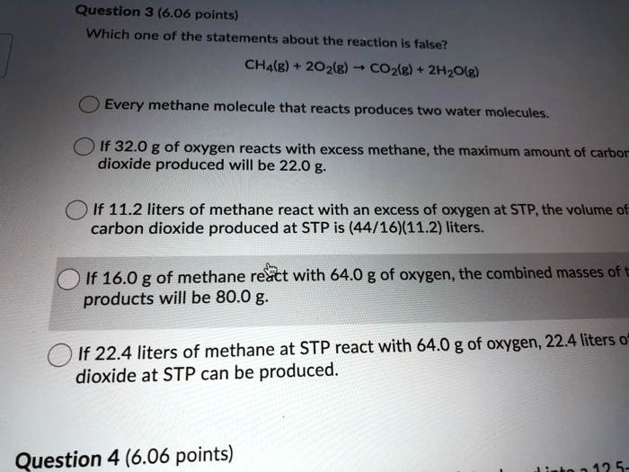 SOLVED Question 3 (6.06 points) Which one of the statements about the