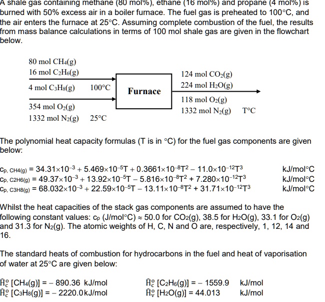 SOLVED (a) Calculate the Higher Heating Value, HHV, and Lower Heating