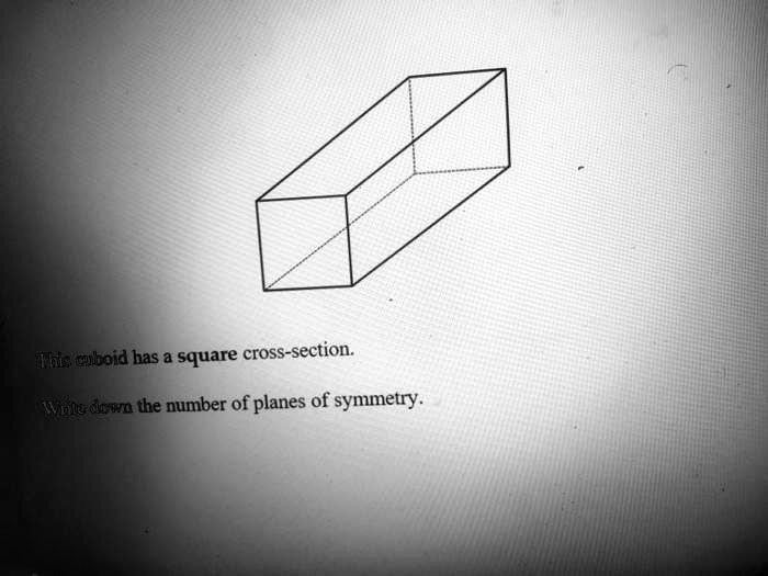 SOLVED This cuboid has a square crosssection. Write down the number