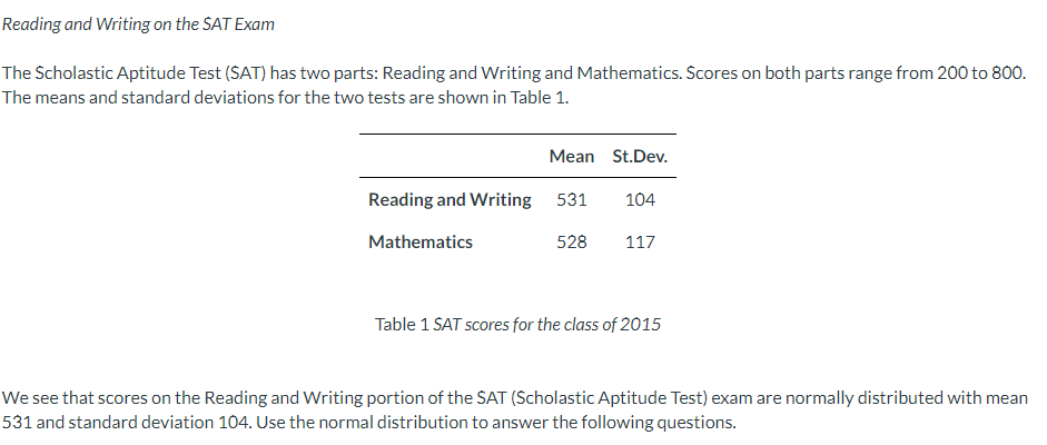 Solved) - Table 2.9 gives data on mean Scholastic Aptitude Test (SAT)  scores - (1 Answer)