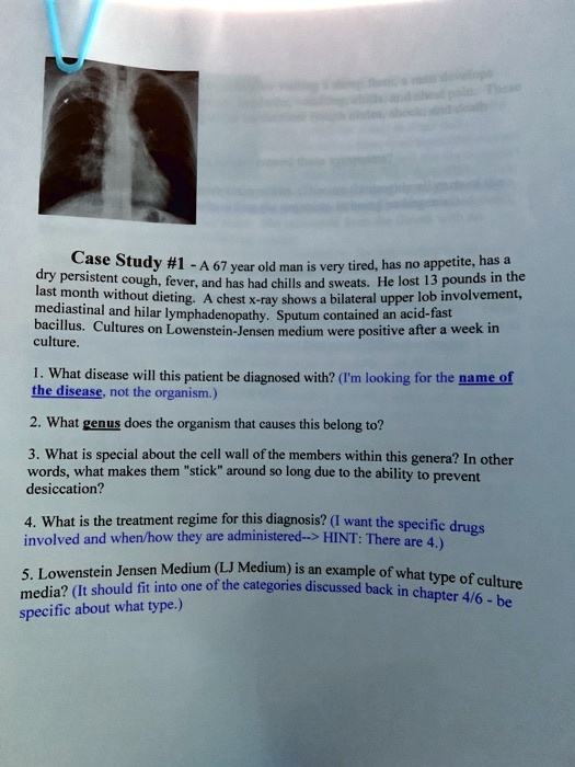 Solved case study 1 a 67 year old man very lired has no appetite