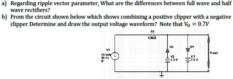 SOLVED: 4) Regarding ripple vector parameter; What are the differences ...