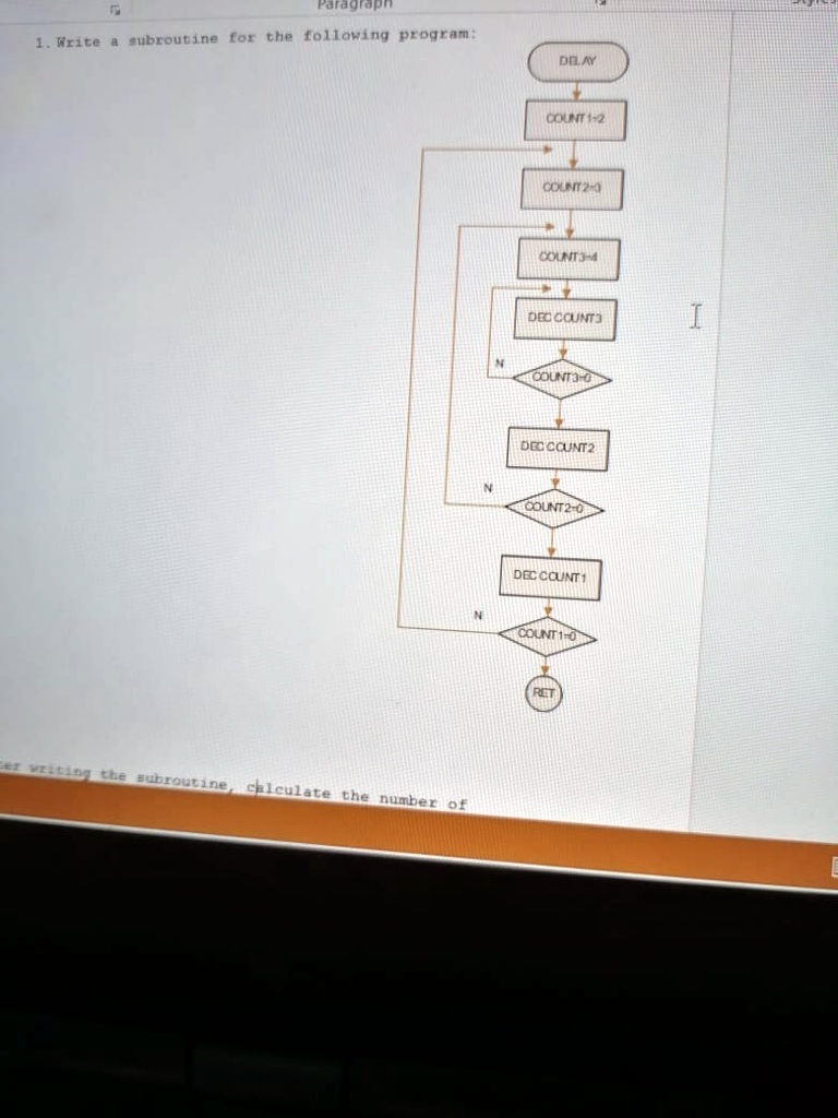 SOLVED: After writing the subroutine, calculate the number of ...