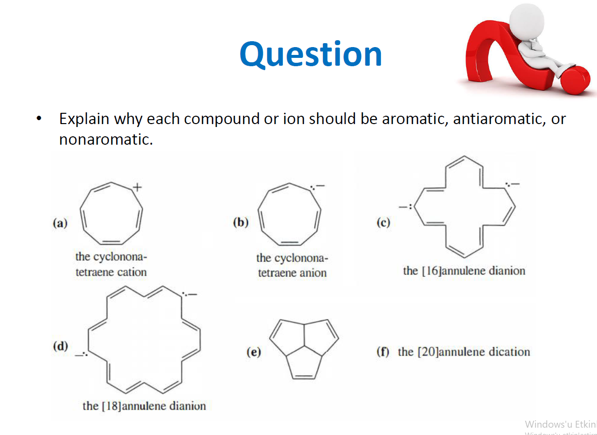 SOLVED: Question - Explain Why Each Compound Or Ion Should Be Aromatic ...