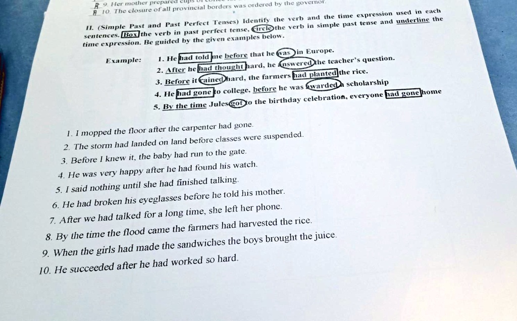 solved-ii-simple-past-and-past-perfect-tenses-identify-the-verb-and