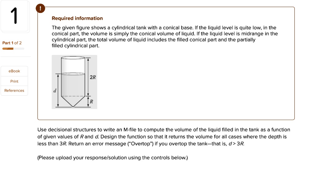 SOLVED: 1 Required information The given figure shows a cylindrical ...