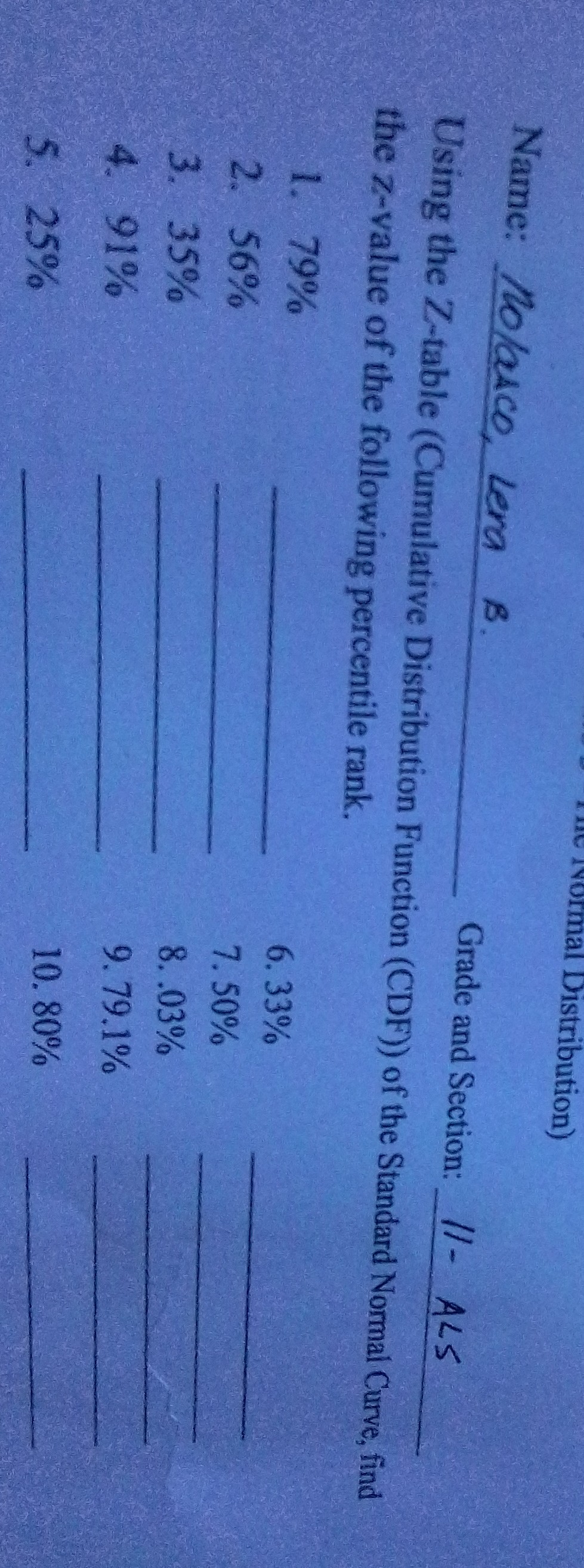 SOLVED Name Nolasco Lera B Grade And Section 11 A