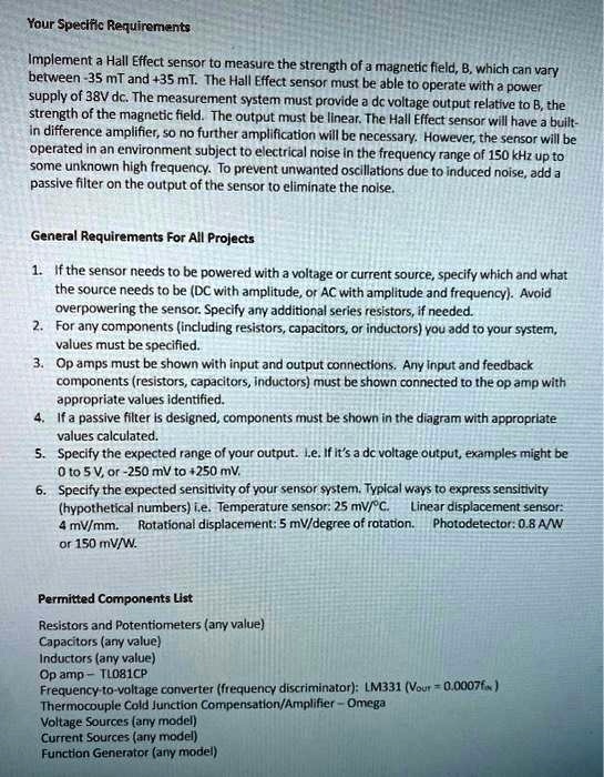 VIDEO solution: use hall sensor: DRV 5053 Your Specific Requirements ...