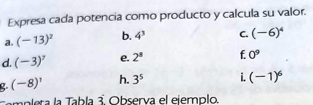 Solved Expresa Cada Potencia Como Producto Y Calcula Su Valor Cada Potencia Como Producto Y