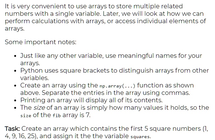SOLVED: Text: Numbers with a single variable. Later, we will look at ... image.