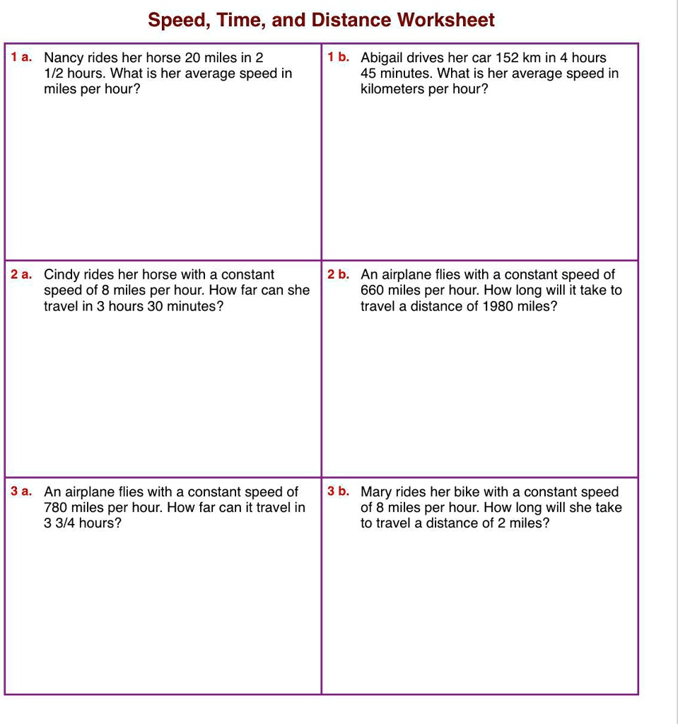 SOLVED Please help me Grade is 6th or 7th Speed Time and