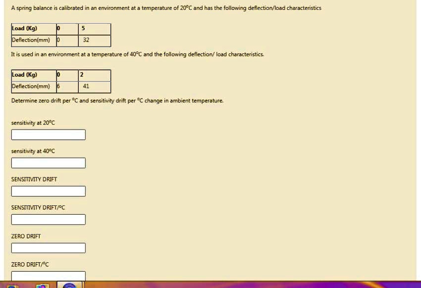 SOLVED: A spring balance is calibrated in an environment at a ...
