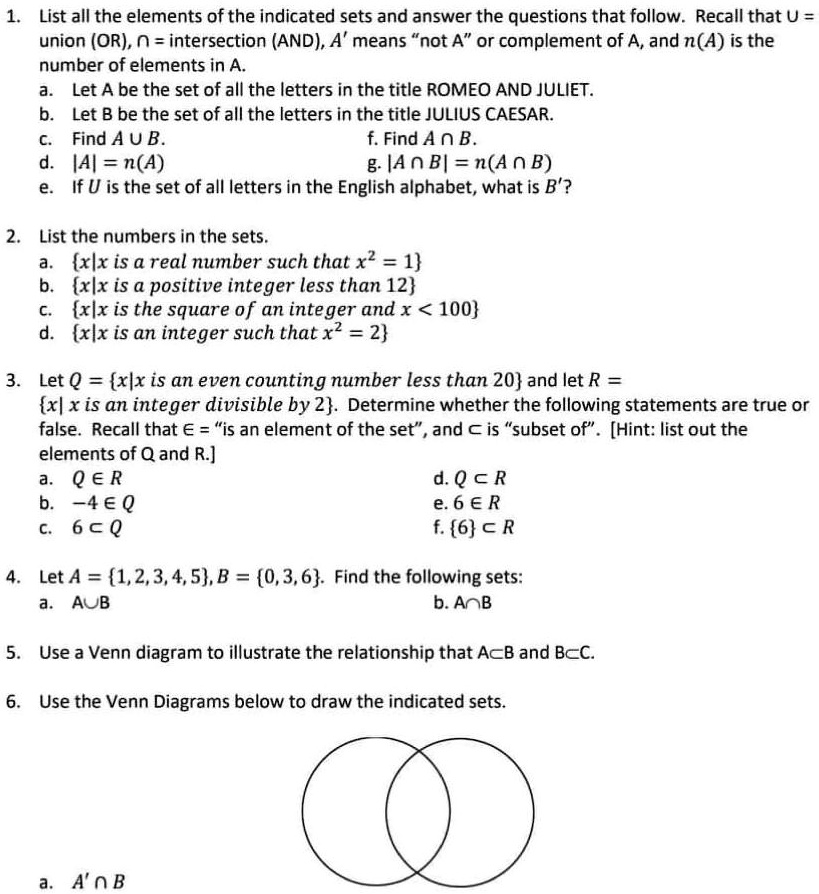 solved-list-all-the-elements-of-the-indicated-sets-and-answer-the