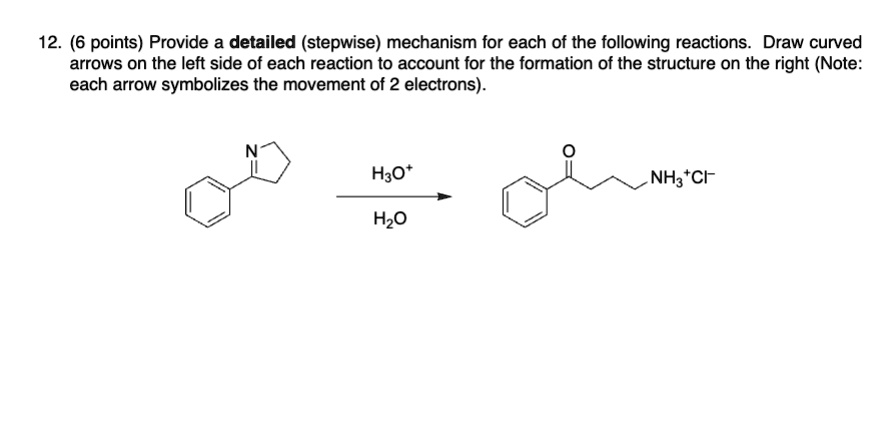 12 6 points provide a detailed stepwise mechanism for each...