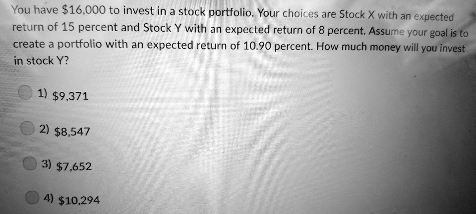 solved-you-have-16-000-to-invest-in-a-stock-portfolio-your-choices-are