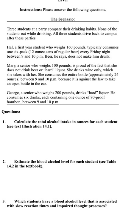 slow reaction time alcohol