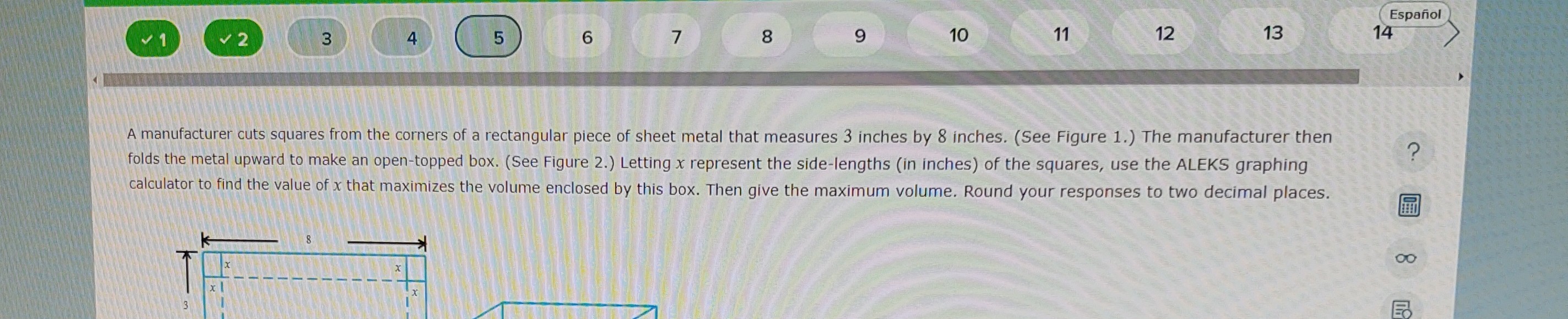 SOLVED: A manufacturer cuts squares from the corners of a rectangular ...