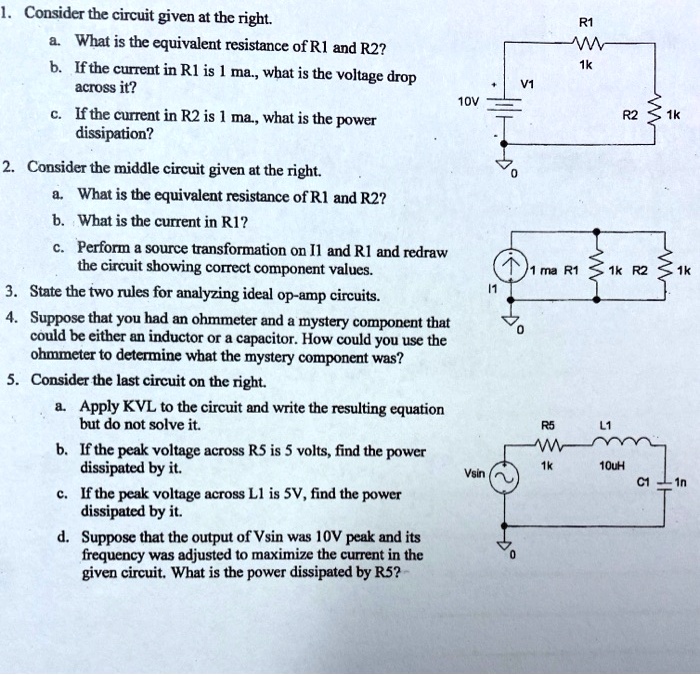 Testing Electrical Circuts R1 R2 SOLVED: Consider the circuit given at the right. a. What is the ...