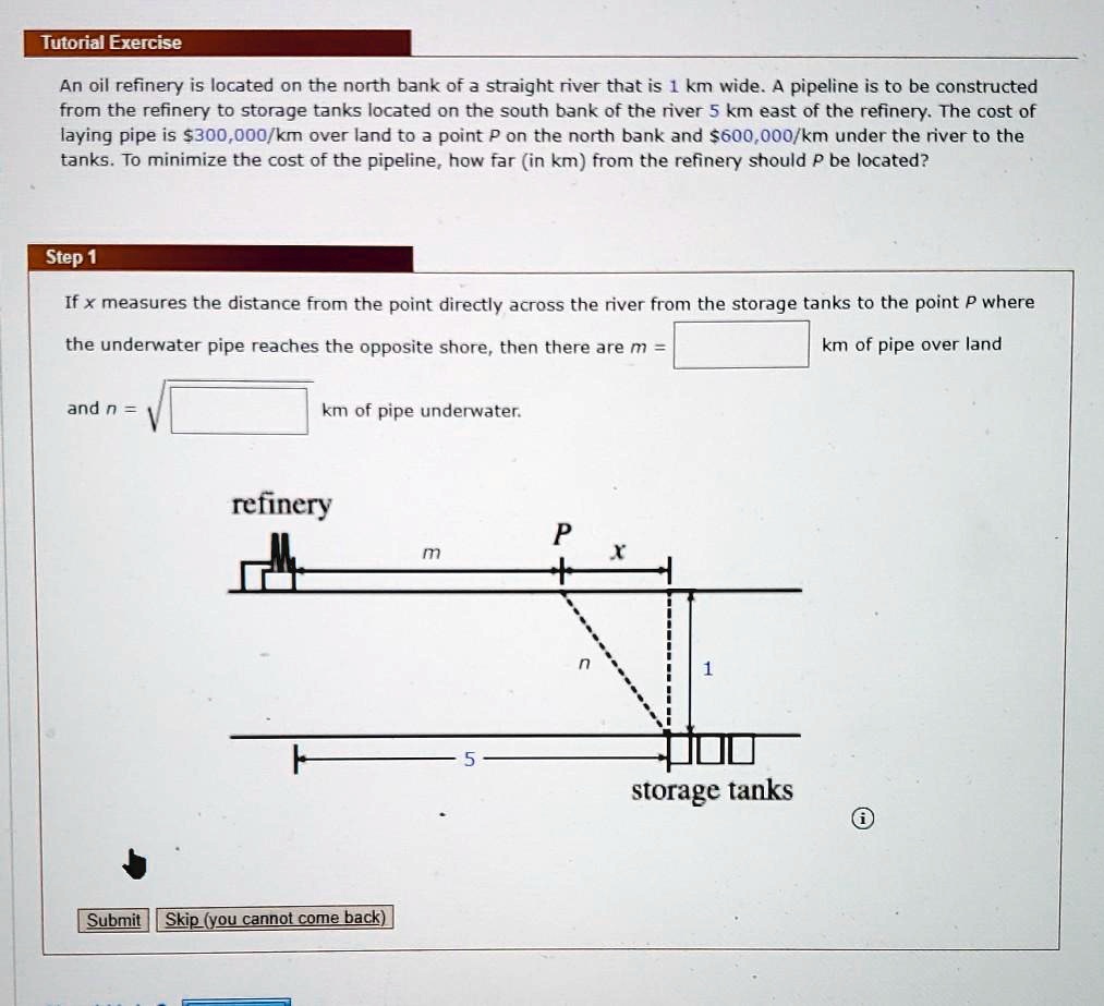 SOLVED Tutorial Exercise An Oil Refinery Is Located On The North Bank solved-tutorial-exercise-an-oil-refinery-is-located-on-the-north-bank