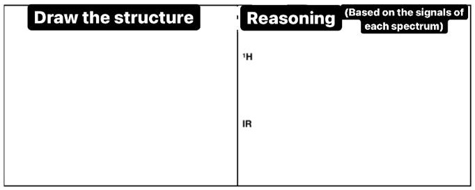SOLVED: Draw the structure Reasoning (Based on the signals of each ...