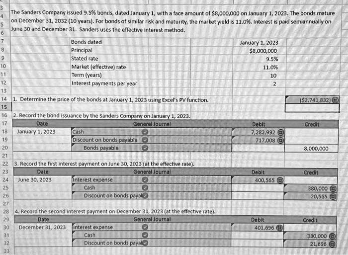 texts 2 med chp 14 excel please show the formula used for each amount ...