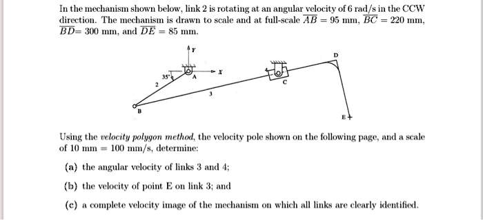 SOLVED: Can you solve this graphically? In the mechanism shown below ...