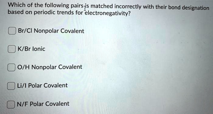 SOLVED: Which of the following pairs-s matched incorrectly with their