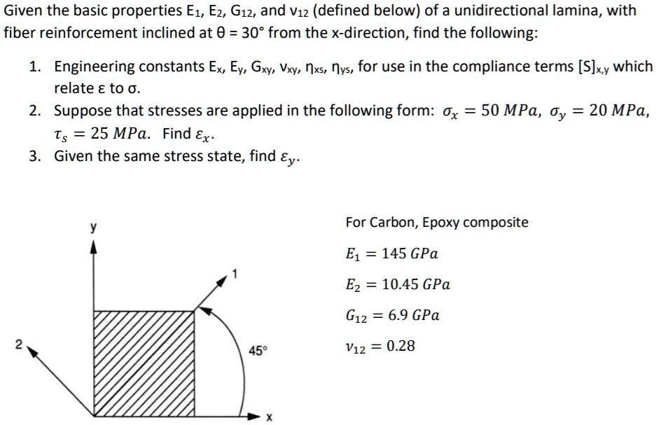 SOLVED: Given the basic properties E, EG2, and v defined below of a ...