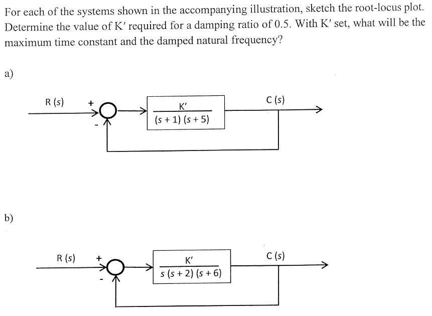 SOLVED For each of the systems shown in the illustration