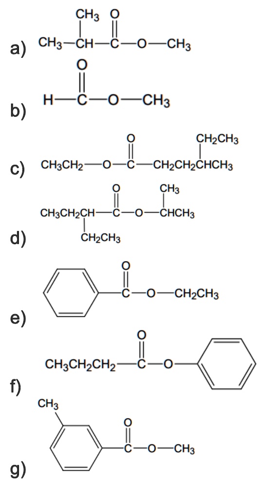 SOLVED: CH3 a) CH3-CH3 CH3 H=C-O b) CH3 CH2CH3 CH3CH2 CH2CH2CHCH3 CH3 ...
