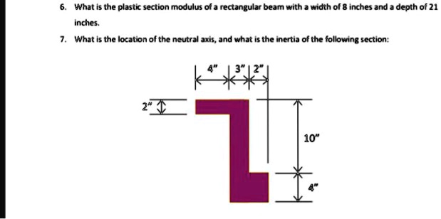SOLVED: 6. What is the plastic section modulus of a rectangular beam ...