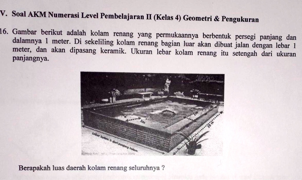 SOLVED: Tolong Di Jawab Yak Kak. Jangan Asal V Soal AKM Numerasi Level ...