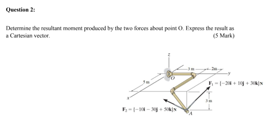 Determine The Resultant Moment Produced By The Two Forces About Point O ...