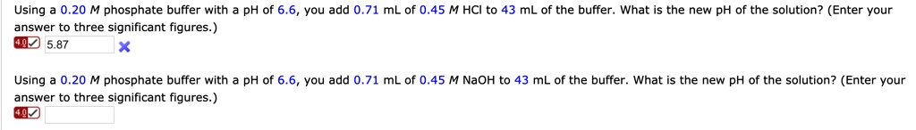 using 020 phosphate buffer with ph of 65 you add 071 ml of 045 m hci to ...