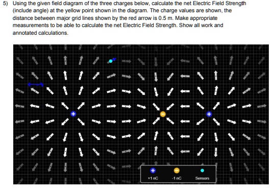 5 using the given field diagram of the t low calculate the net electric ...