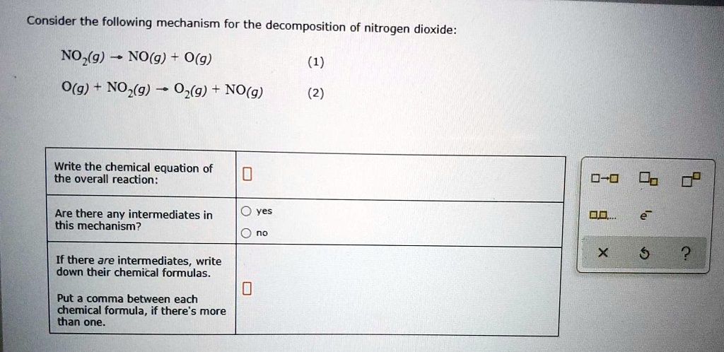 SOLVED: Consider the following mechanism for the decomposition of