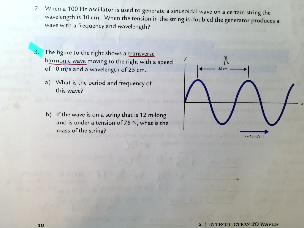 SOLVED: When a 100 Hz oscillator is used to generate a sinusoidal wave ...