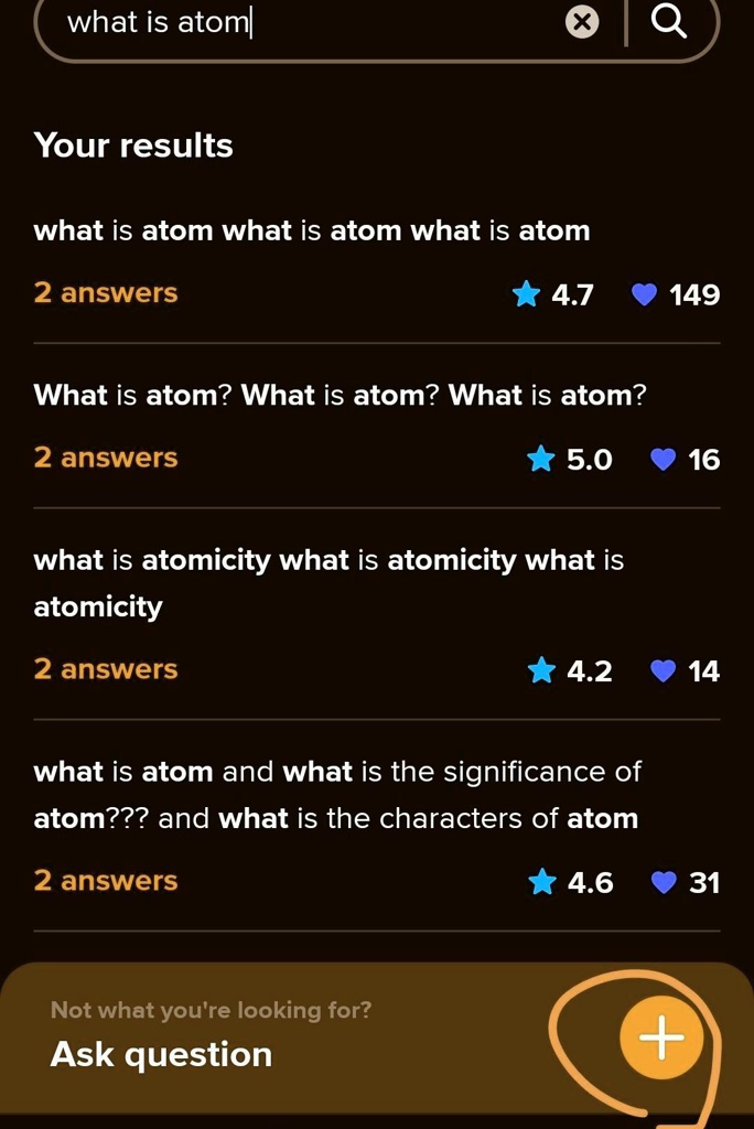 fourth step if u cant find your answer them click on the plus button 45934