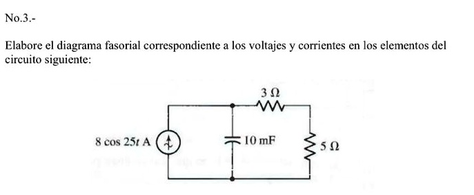 SOLVED: Draw the phasor diagram for the voltages and currents in the ...