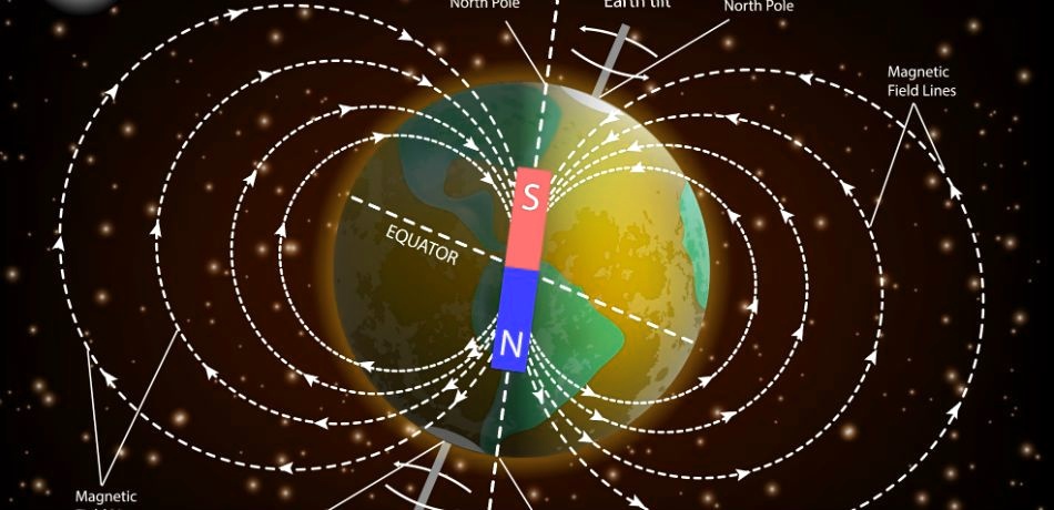 SOLVED: morpoie North Pole Magnetic Field Lines S N Magnetic EQUATOR