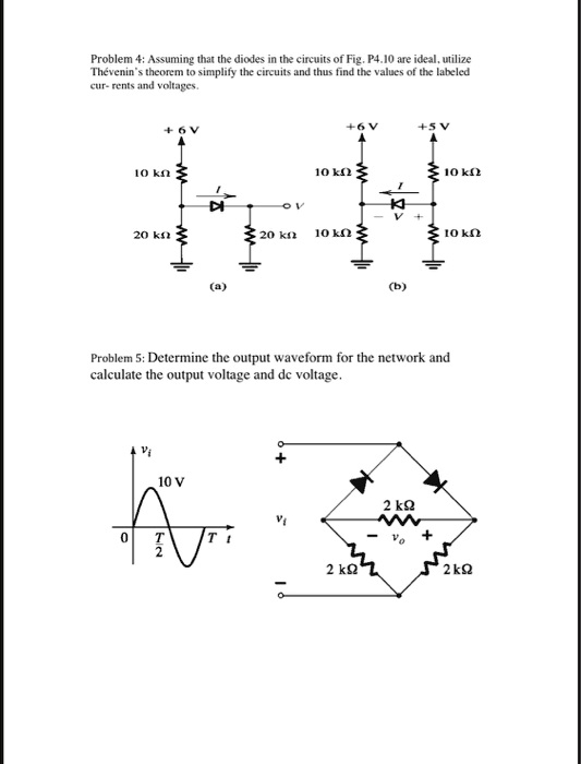 For The Circuits Shown In Fig P4 3 Using Ideal Diodes vrogue.co