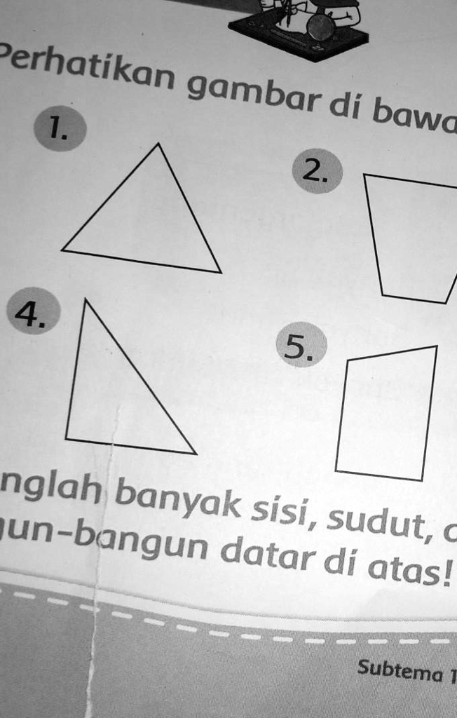 Solved Perhatikan Gambar Di Bawah Dengan Teliti12345hitunglah Banyak Sisi Sudut Dan 0383