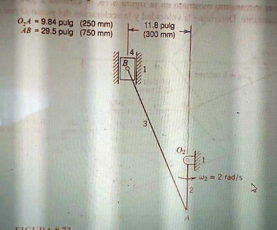 SOLVED: 1.- Determine the speed of slide 4 in figure using ...
