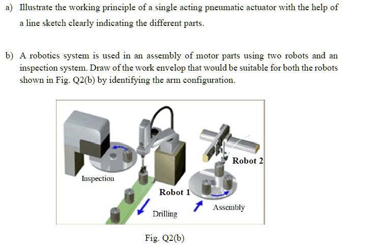 SOLVED: A) Illustrate The Working Principle Of A Single Acting ...