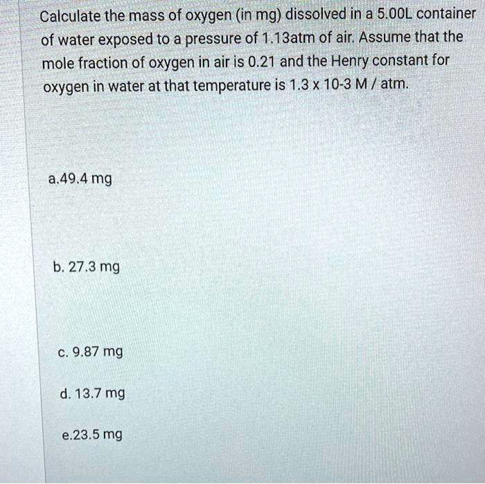Fraction Of Oxygen In Air