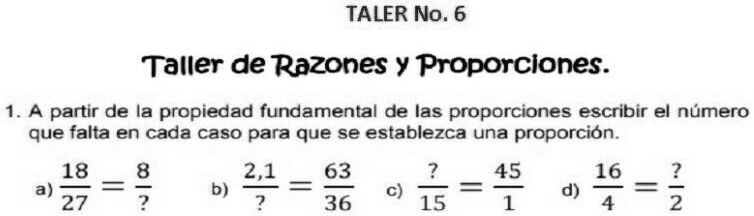 SOLVED: 1. A partir de la propiedad fundamental de las proporciones ...