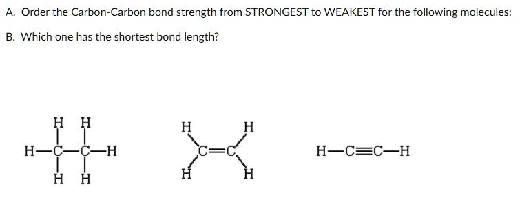 solved-order-the-carbon-carbon-bond-strength-from-strongest-to-weakest