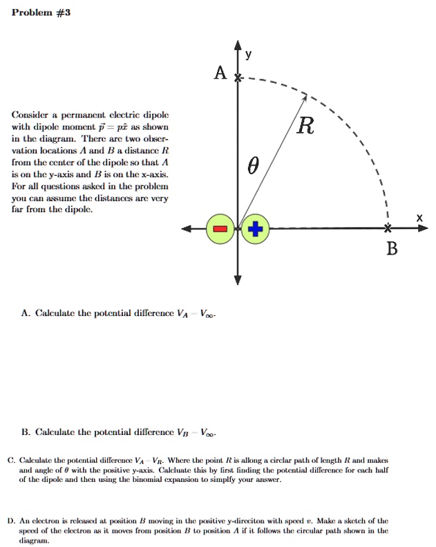 problem 3 consider a permanent electric dipole with dipole moment vecp ...