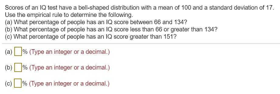 IQ scores have a bell-shaped distribution with a mean of 100 and a standard  deviation of 15. Draw the distribution.