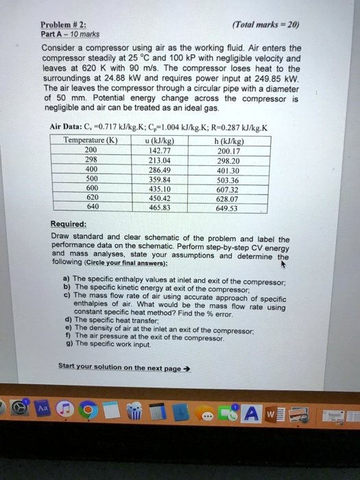 SOLVED Problem 2 (Total marks = 20) Part A 10 marks Consider a